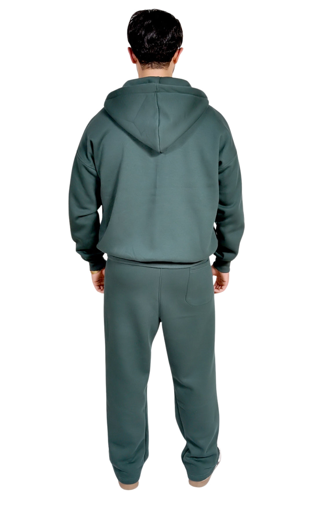 OLIVE FULL ZIP UP SET