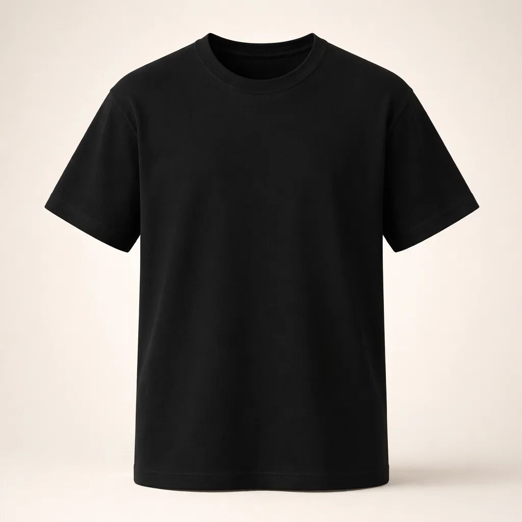 REGULAR FIT T-SHIRT (BLACK)