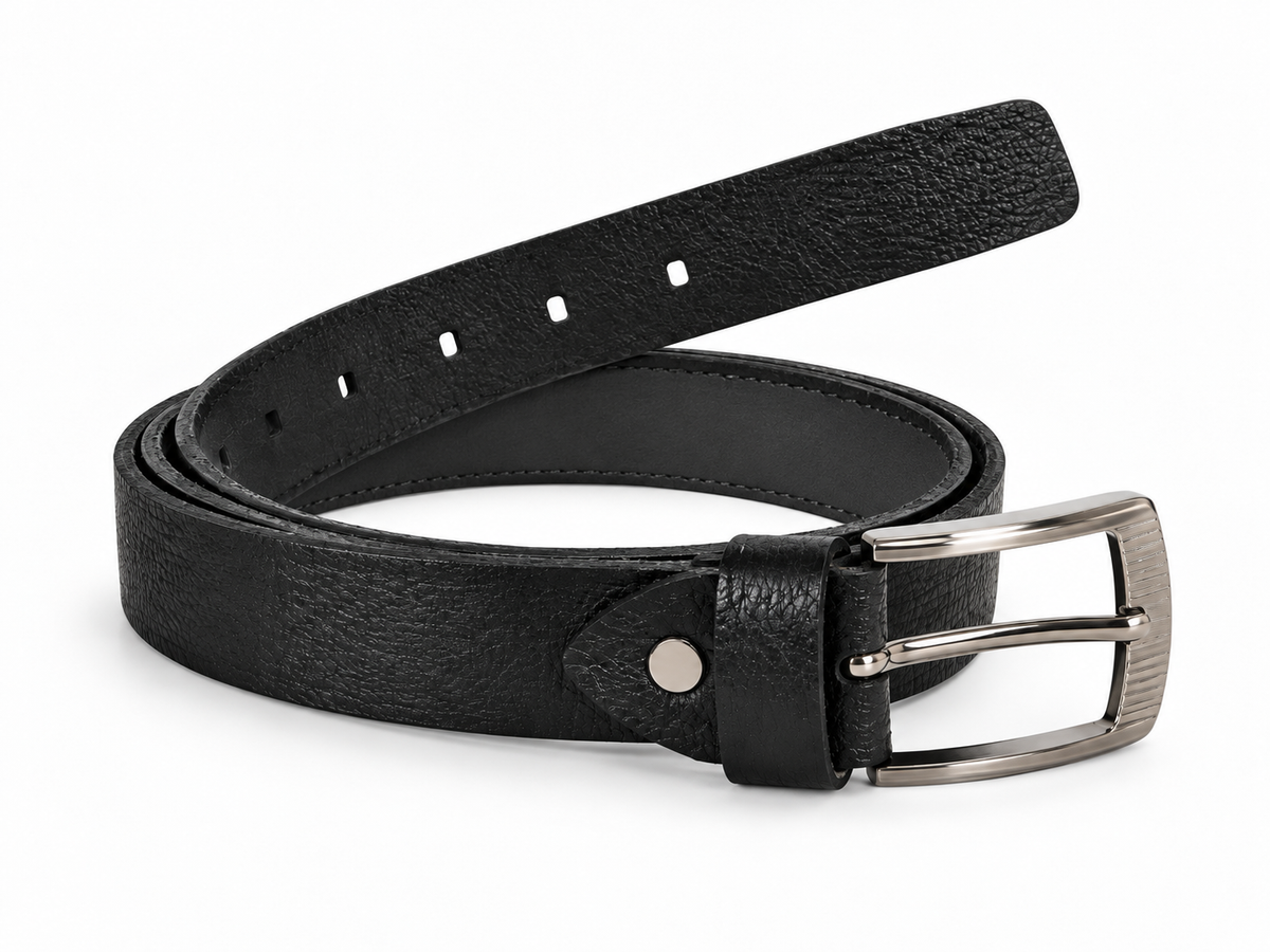 BLACK CLASSIC LEATHER BELT