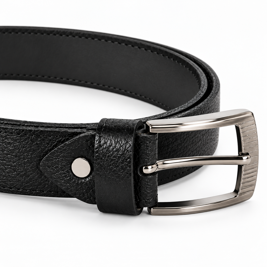 BLACK CLASSIC LEATHER BELT