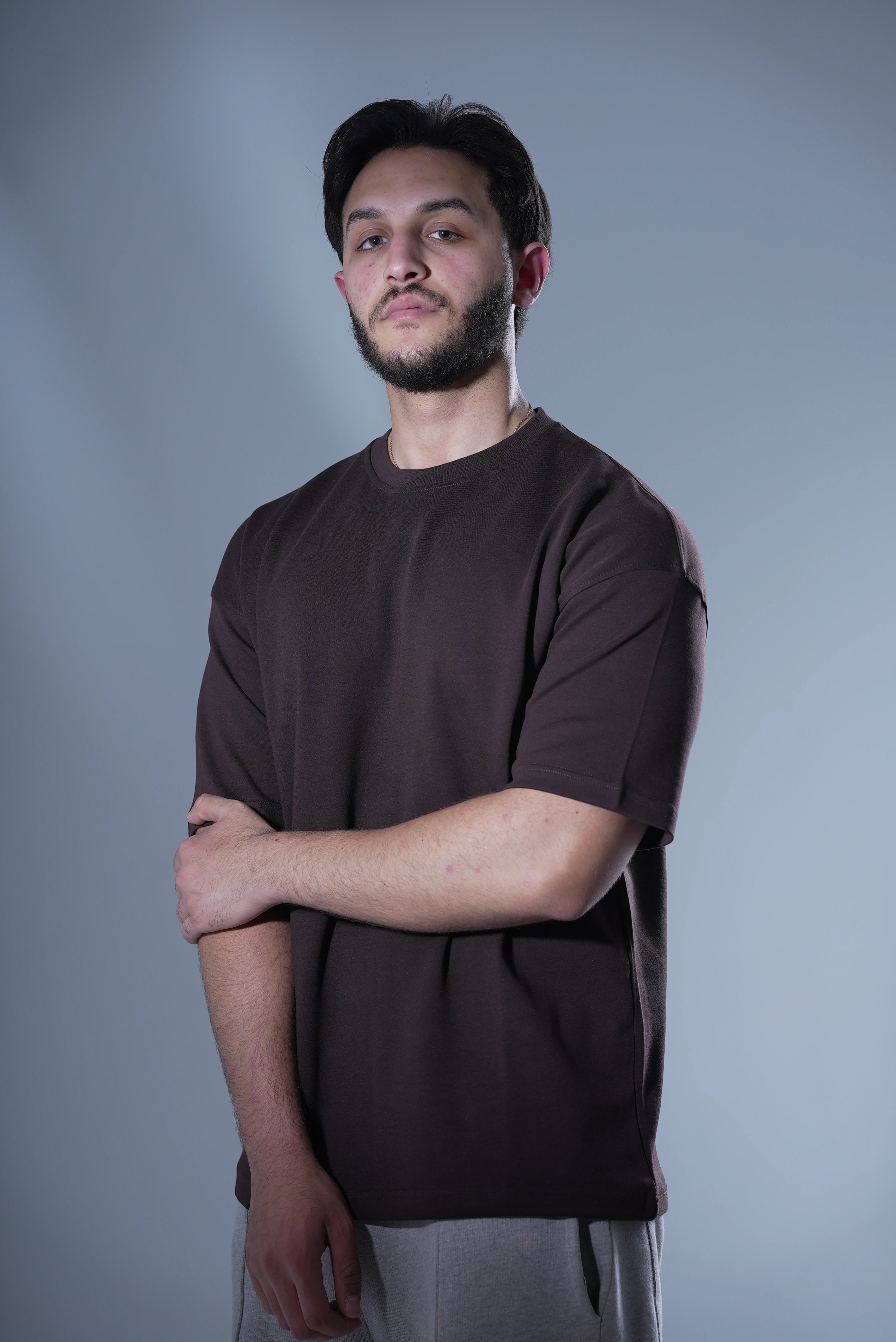 Over Size Fit T-Shirt Brown