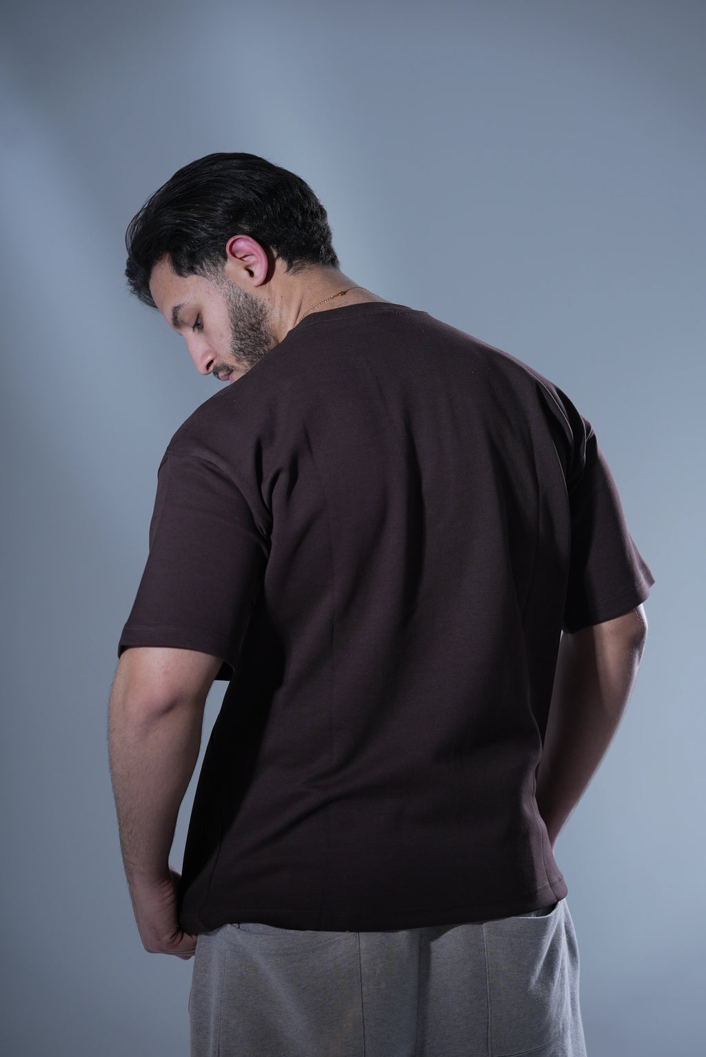 Over Size Fit T-Shirt Brown