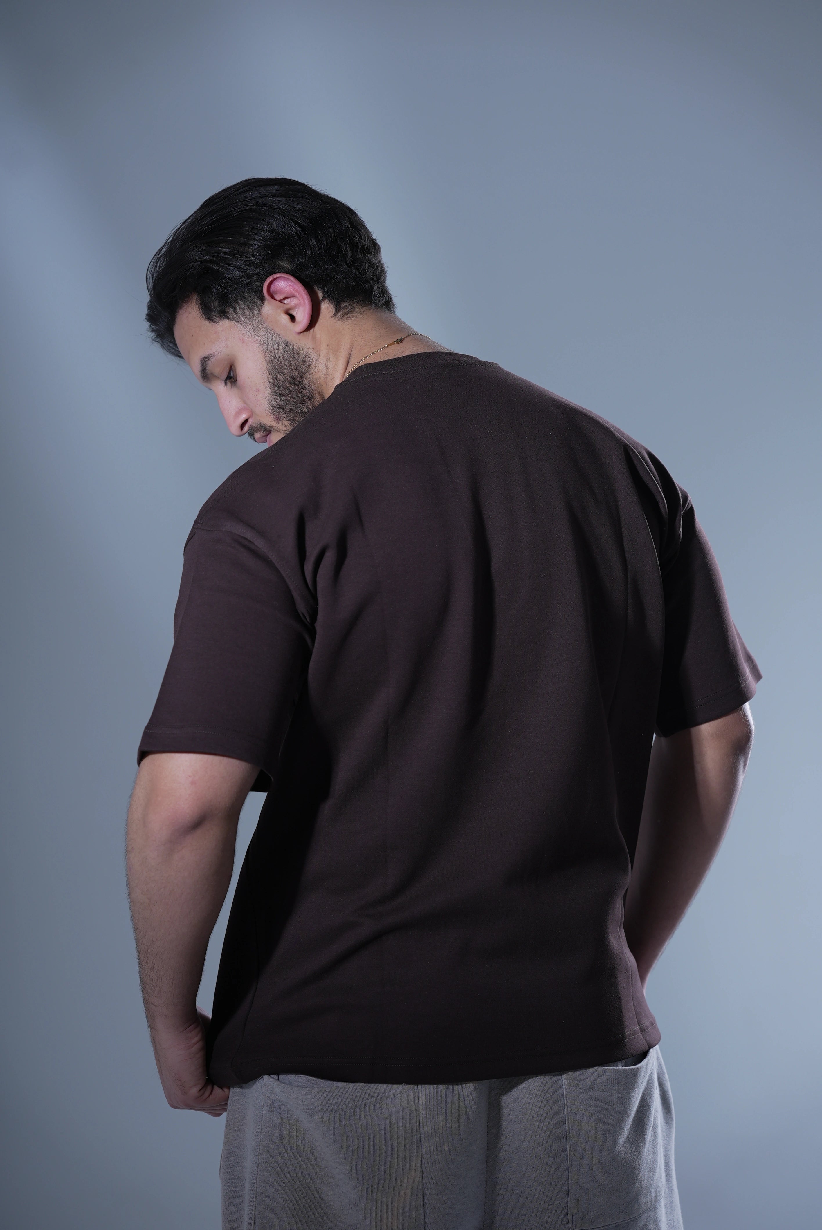 Over Size Fit T-Shirt Brown