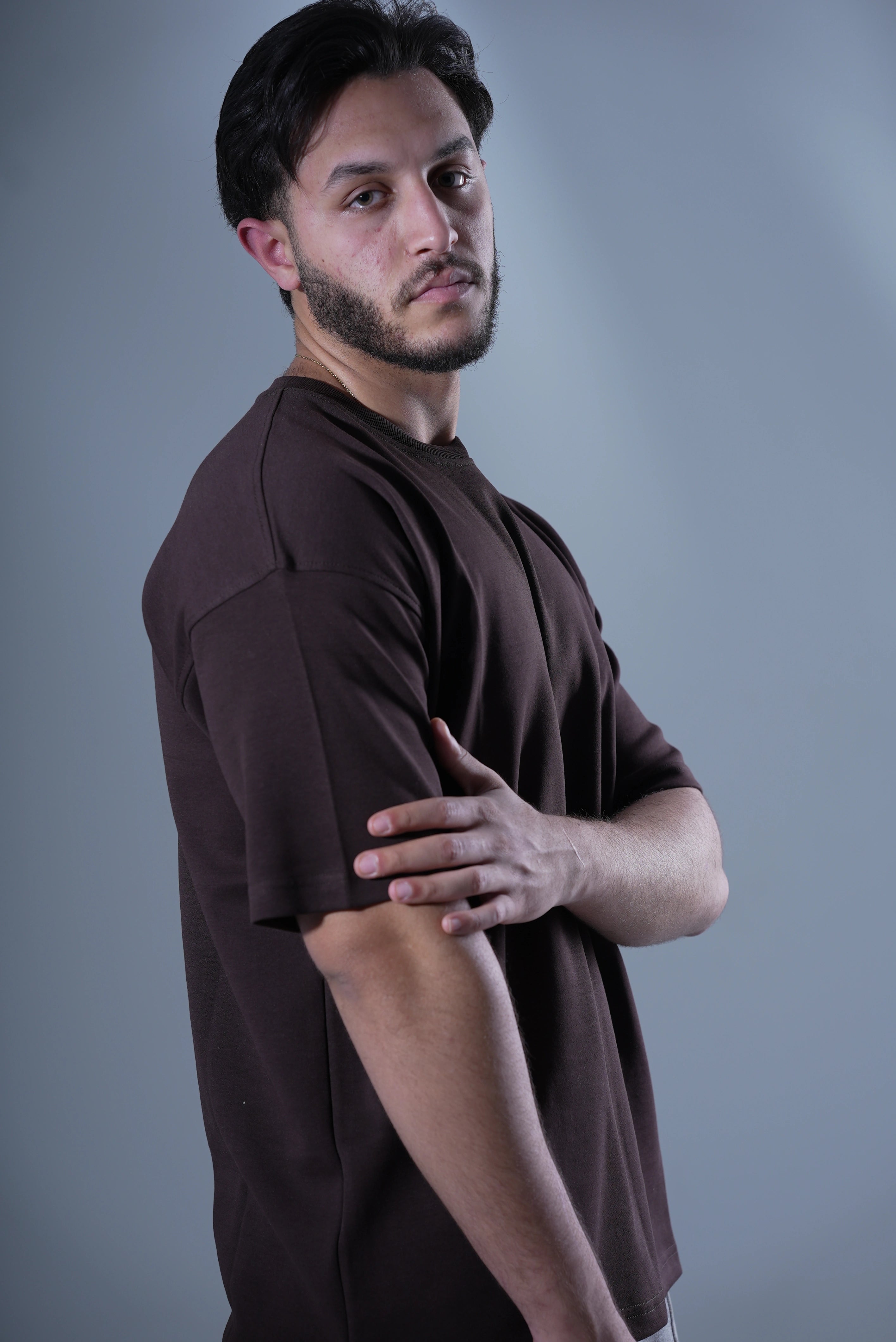 Over Size Fit T-Shirt Brown