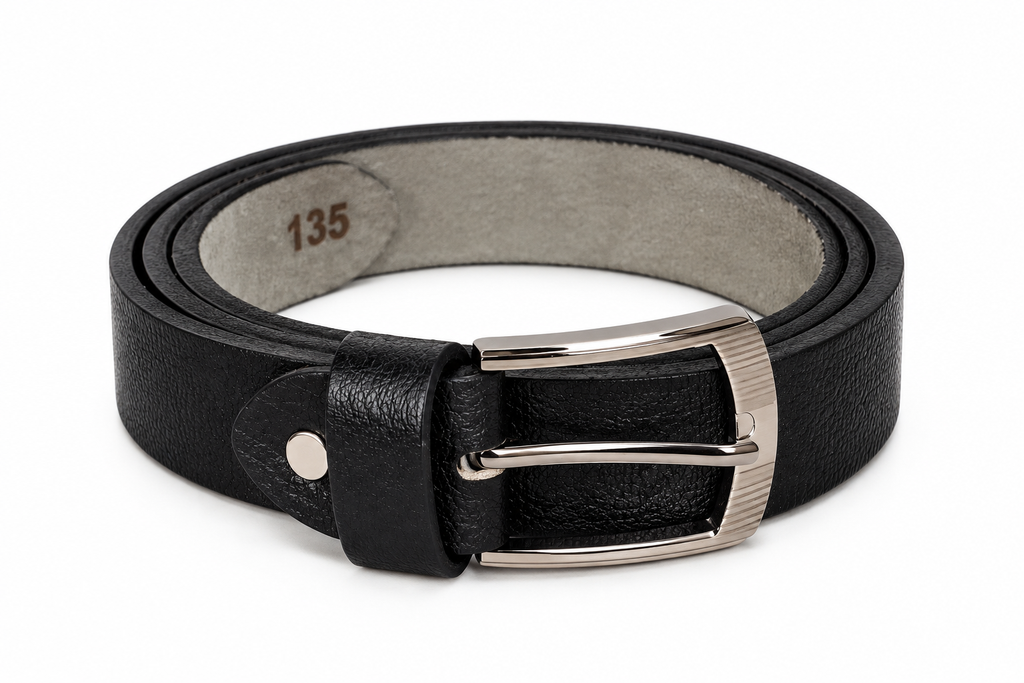 BLACK CLASSIC LEATHER BELT